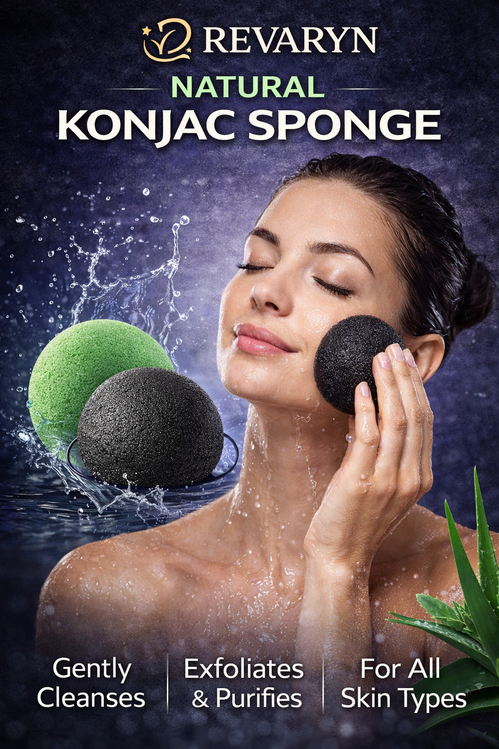 Konjac Facial Sponge – Gentle Exfoliation for Smoother, Clearer Skin