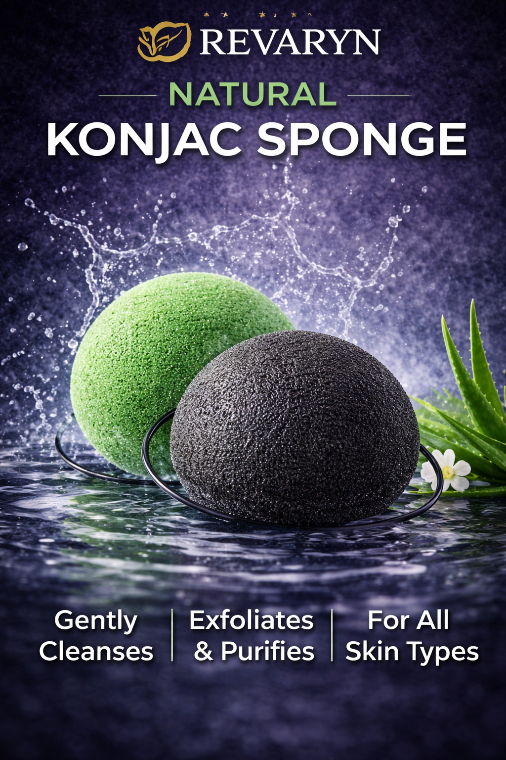 Konjac Facial Sponge – Gentle Exfoliation for Smoother, Clearer Skin
