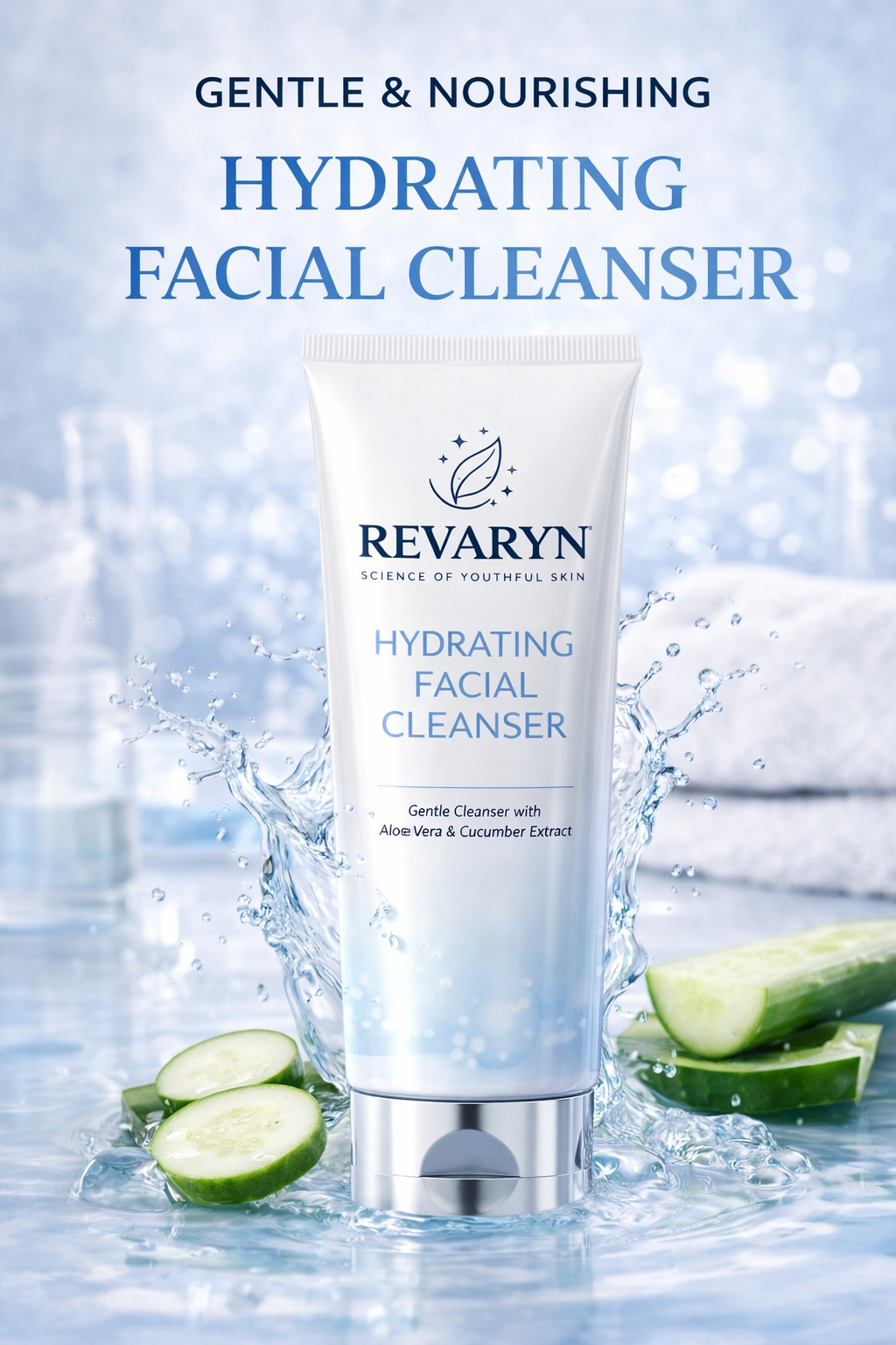 Hydrating Aloe Facial Cleanser – Gentle Daily Face Wash