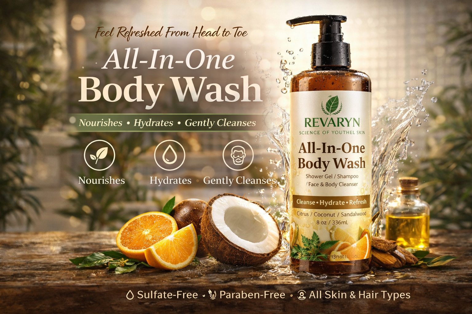 All-in-One Body Wash – Cleanse, Hydrate & Refresh