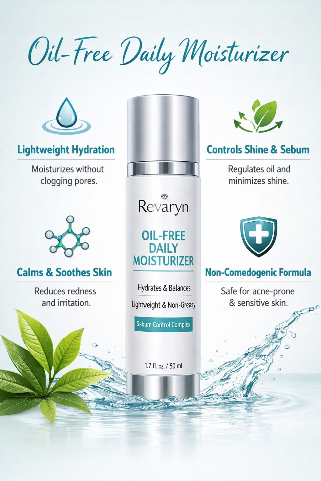 Oil-Free Daily Moisturizer – Lightweight Hydration for Clear, Balanced Skin
