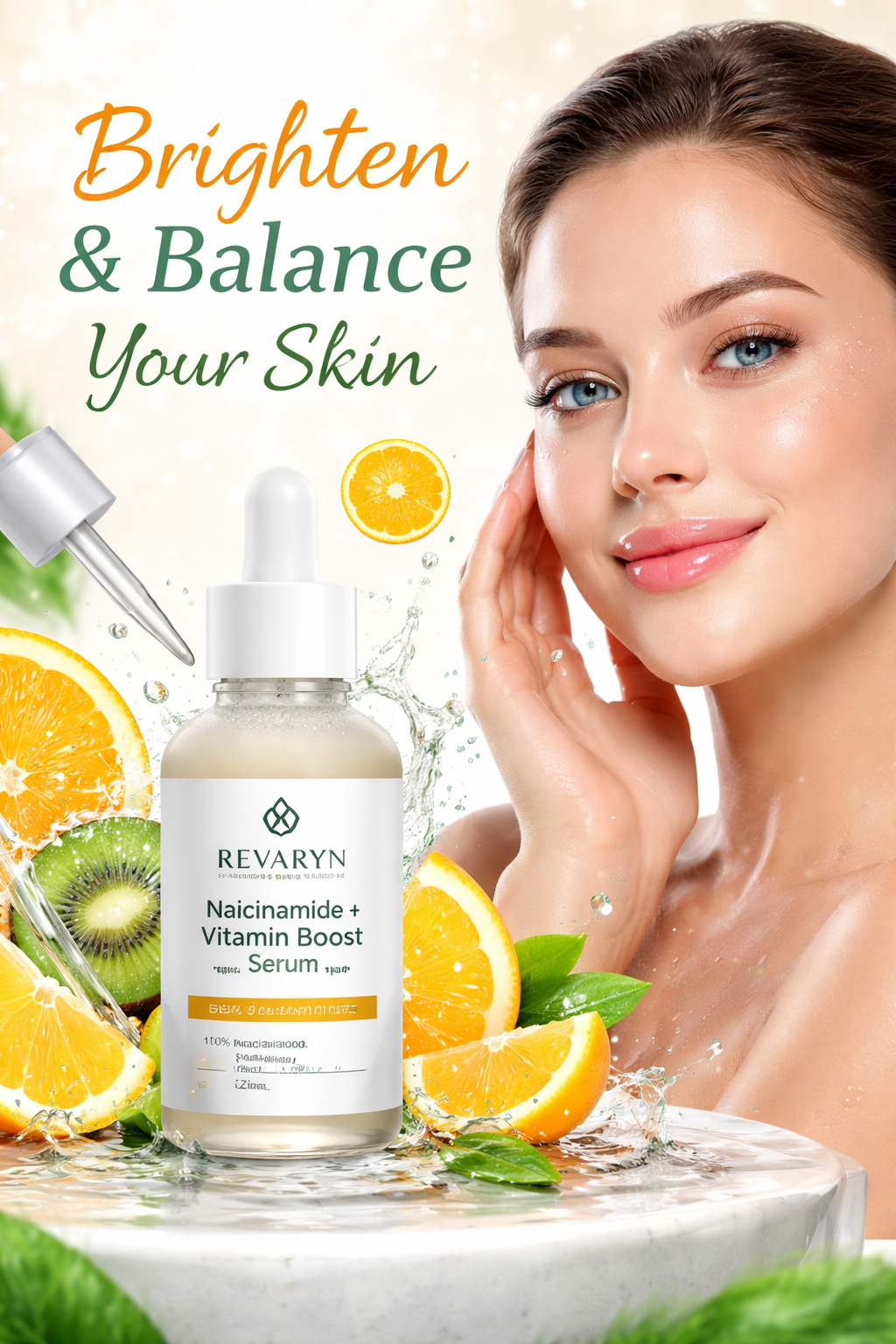 Vitamin C + Niacinamide Serum – Brightening, Smoothing & Hydrating