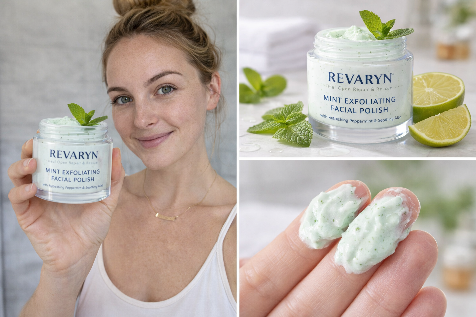 Mint Exfoliating Face Polish – Smooth & Glow Scrub