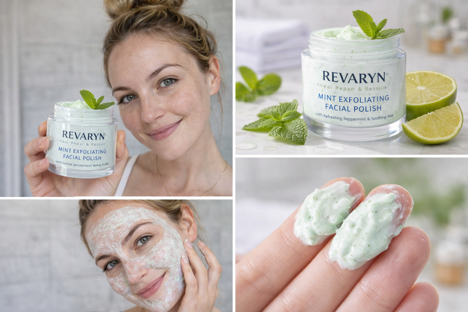 Mint Exfoliating Face Polish – Smooth & Glow Scrub