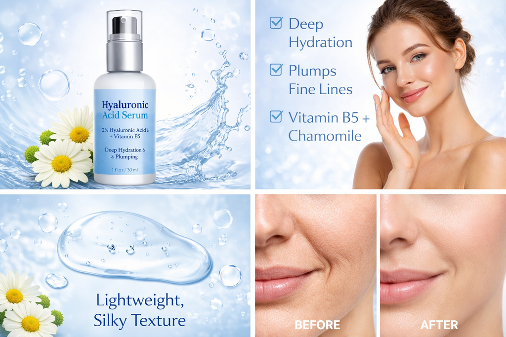 Advanced Hyaluronic Acid Serum – Hydrate, Plump & Restore Elasticity