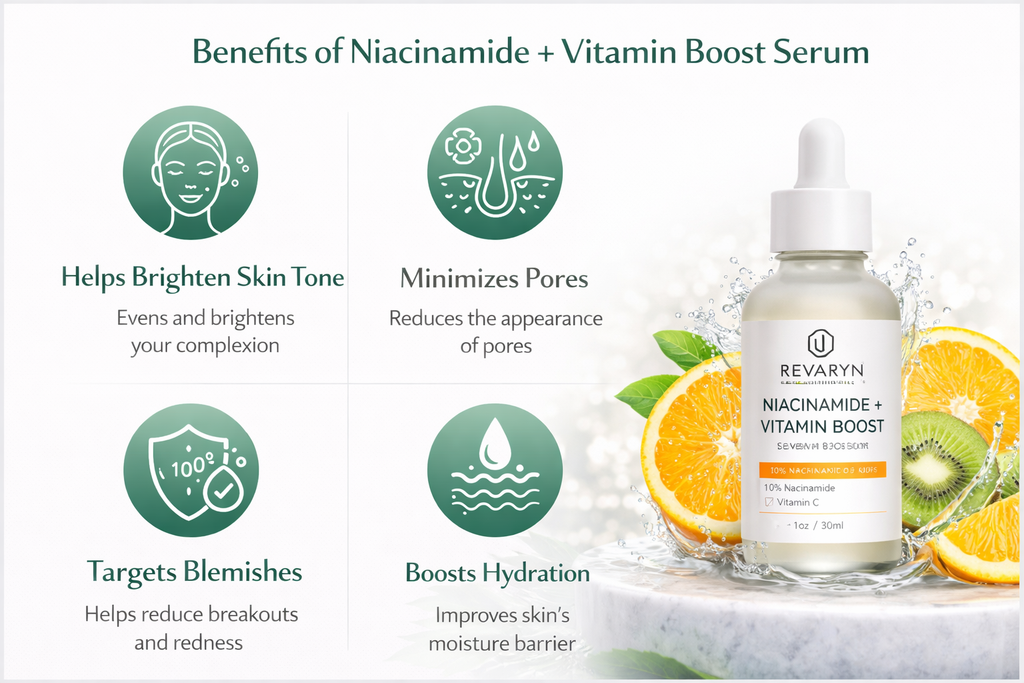 Vitamin C + Niacinamide Serum – Brightening, Smoothing & Hydrating
