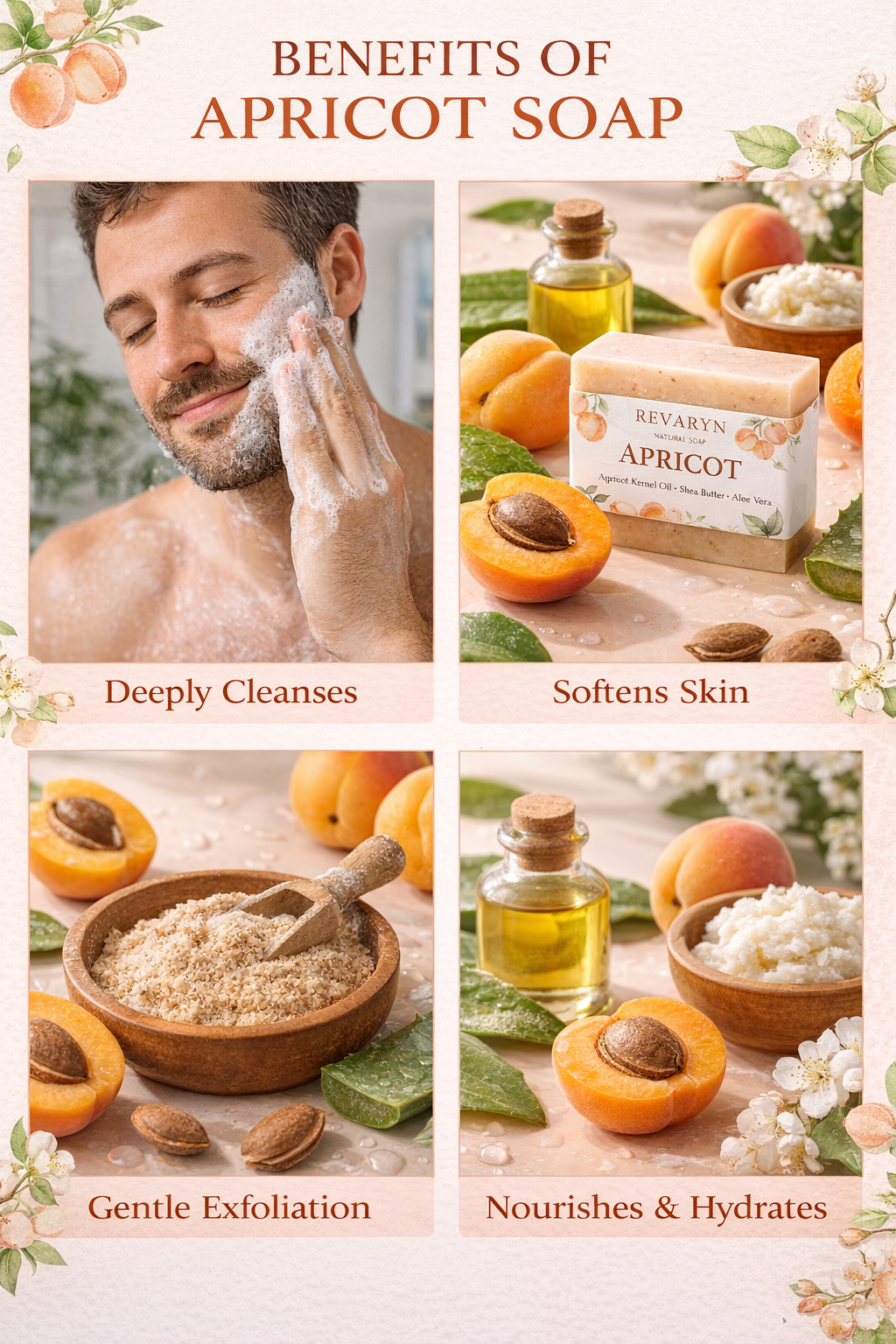 Apricot Exfoliating Soap – Smooth, Bright & Clean Skin