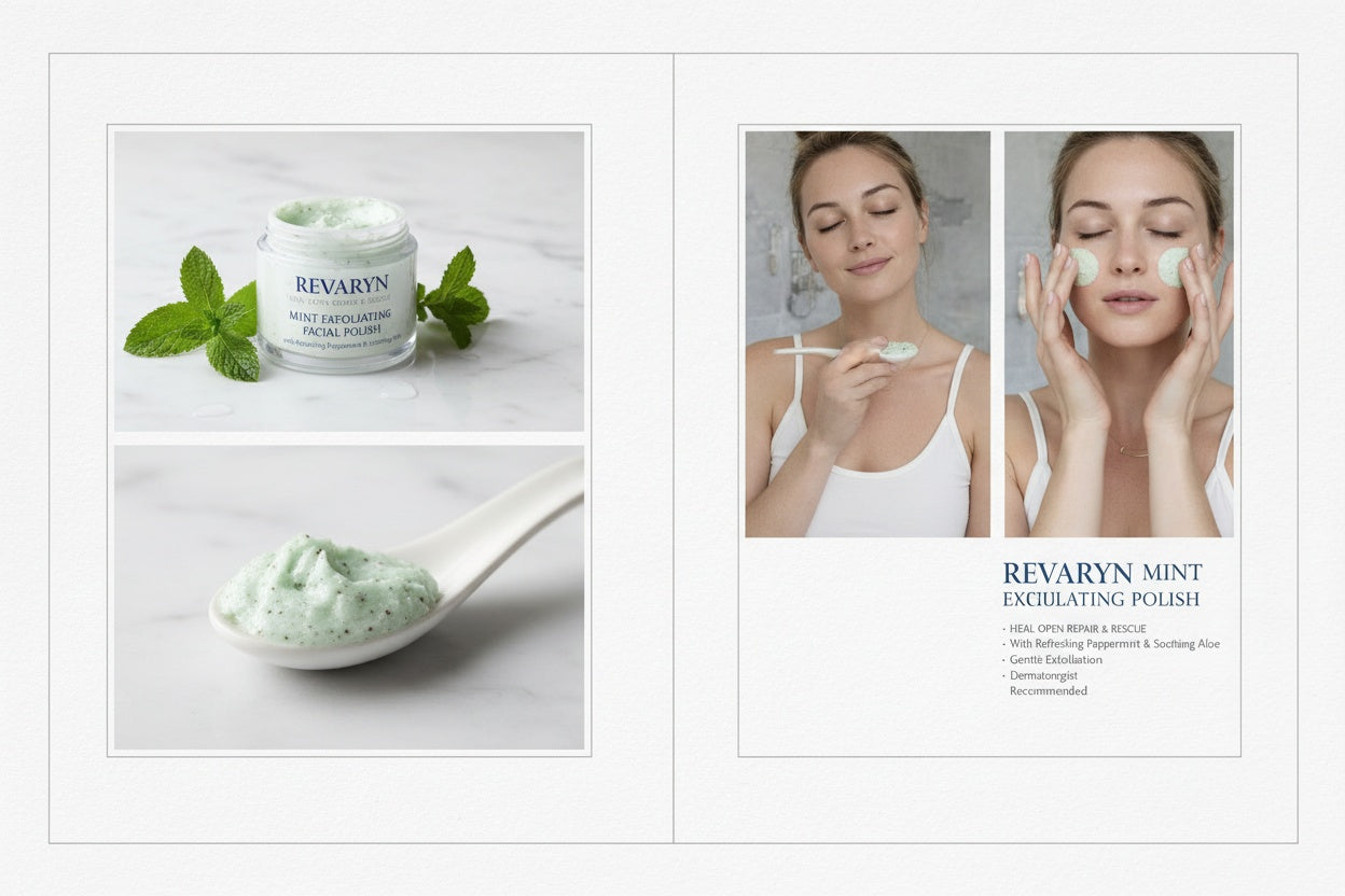 Mint Exfoliating Face Polish – Smooth & Glow Scrub